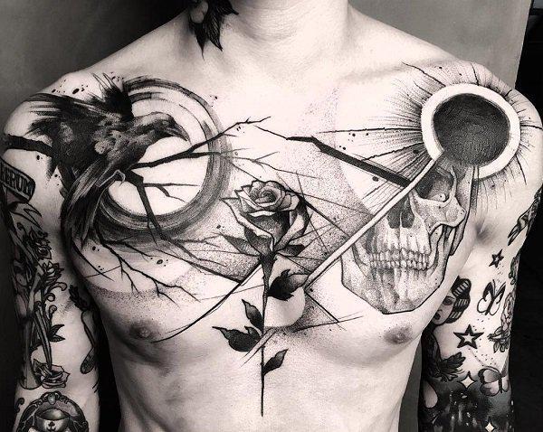 60 Chest Tattoos for Men Designs and Ideas  neartattoos