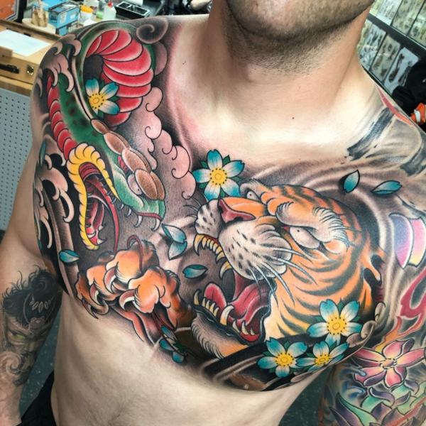 Mens Hairstyles Now  Cool chest tattoos Mandala chest tattoo Chest  piece tattoos