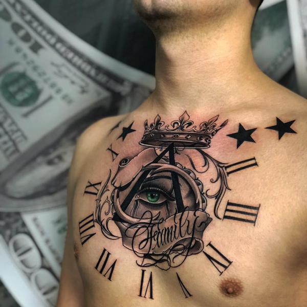Help finding an artist USA who has similar style as this clock (same spot)  : r/TattooDesigns