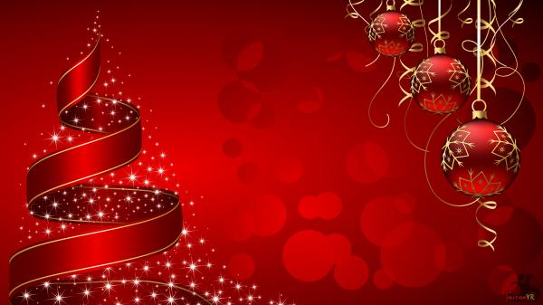 50 Red Christmas Wallpapers | Art and Design