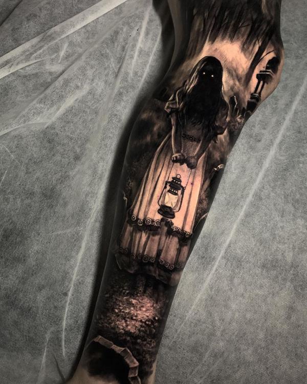 gothic tattoo sleeve