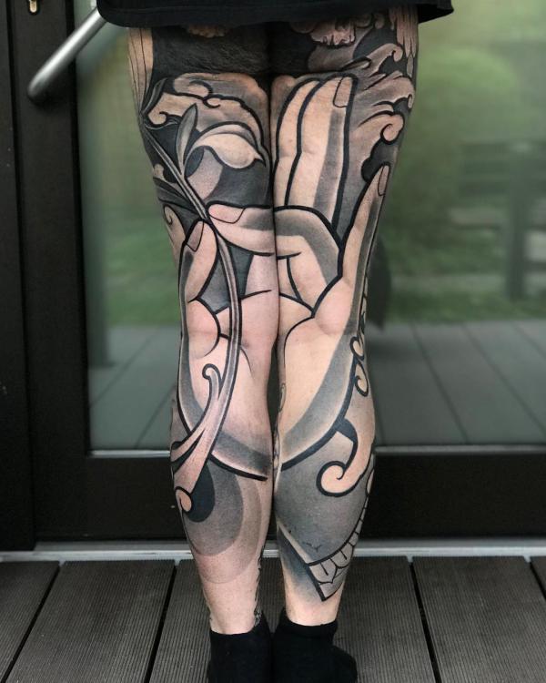 50+ Amazing Calf Tattoos | Art and Design | Calf sleeve tattoo, Calf tattoo,  Leg tattoo men