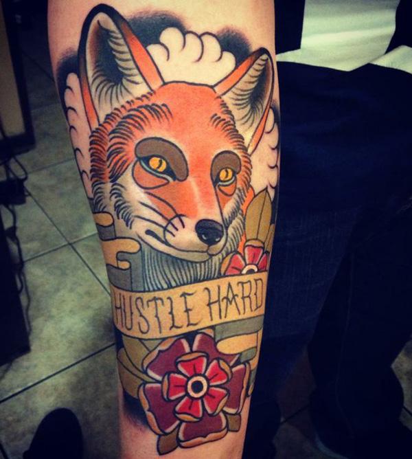 neo traditional fox tattoo by WillemXSM on DeviantArt