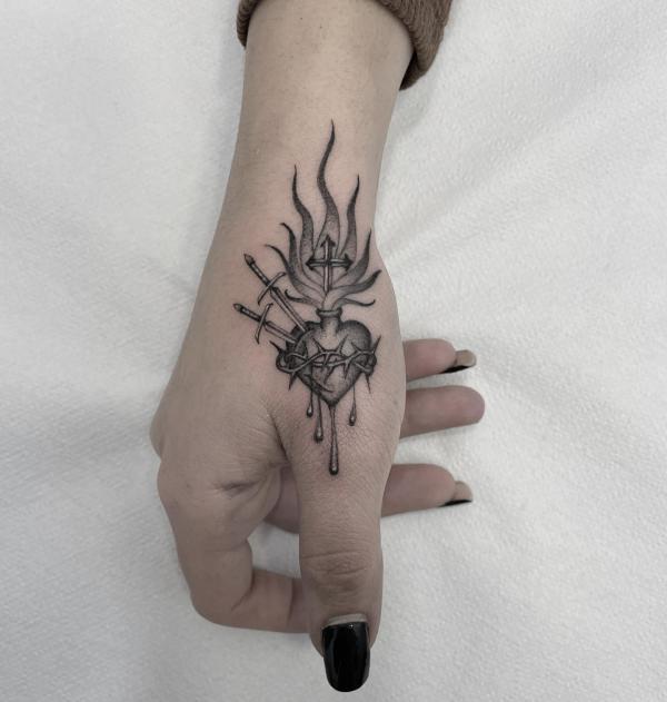 A beautiful hand/wrist/thumb tattoo by Olivia at Evermore Tattoo Parlour in  Bedford UK : r/tattoos