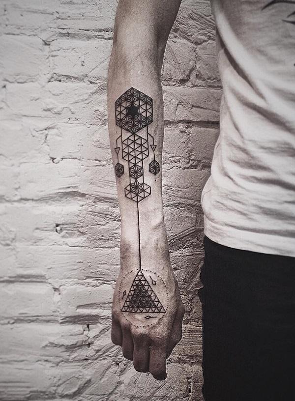 Peony linework forearm tattoo design created by tattoo artist –  TattooDesignStock