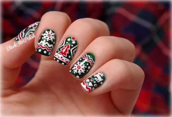 65 Cute Christmas Nails | Art and Design