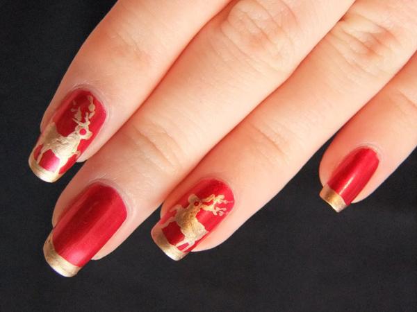 65 Cute Christmas Nails | Art and Design