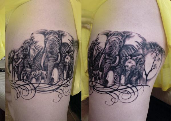 Pin by Katie Mae on Art/Tattoos | Elephant family tattoo, Elephant tattoos, Elephant  tattoo small