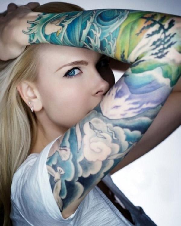 20 Cloud Tattoos On Sleeve