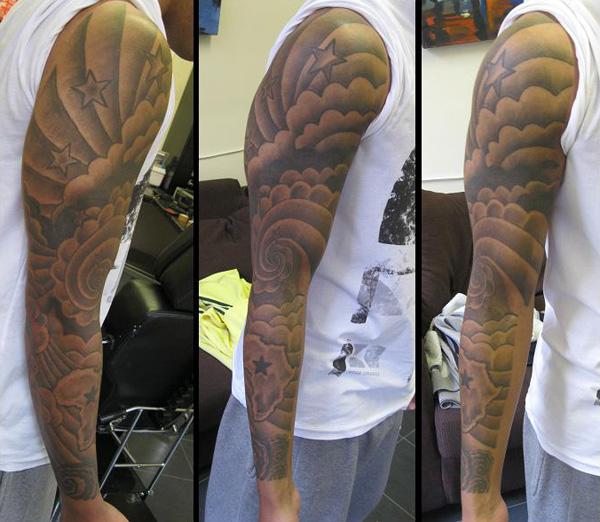 tattoo sleeve designs clouds