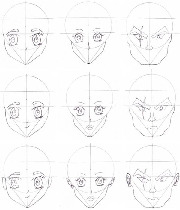 How To Draw Anime Heads For Beginners This is a drawing tutorial about ...