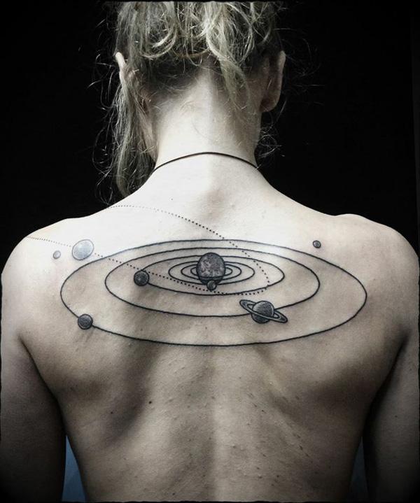 90 Solar System Tattoo Designs for your Celestial Love Art and Design