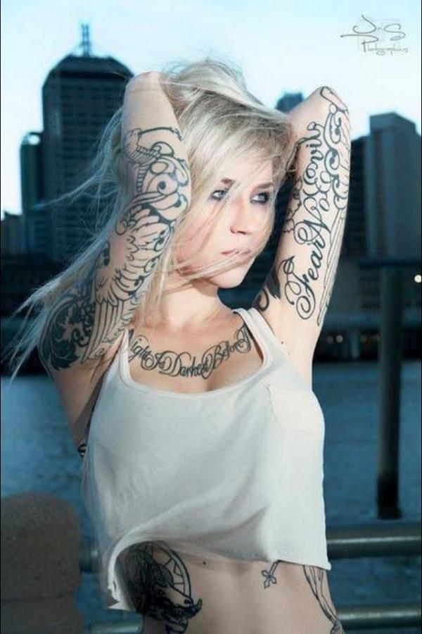 face woman tattoos  Playground AI
