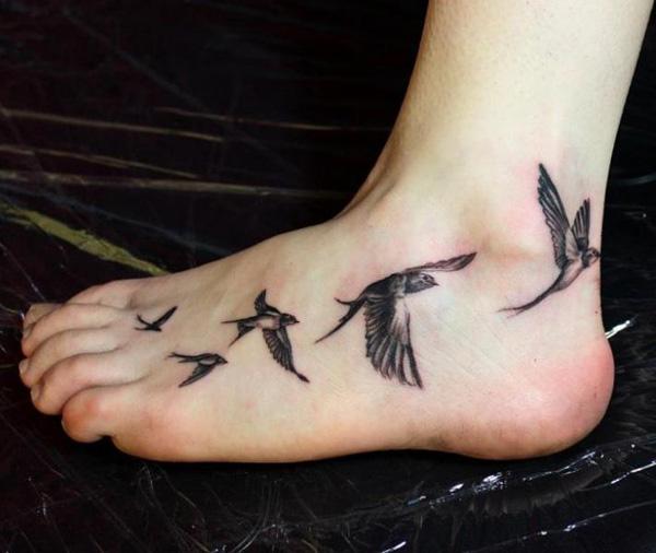 Foot Tattoo Cherry Blossom | TikTok