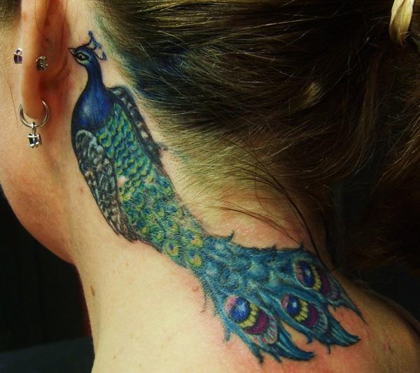 Peacock Feather With Beautiful Design Waterproof Boys and Girls Temporary  tattoo