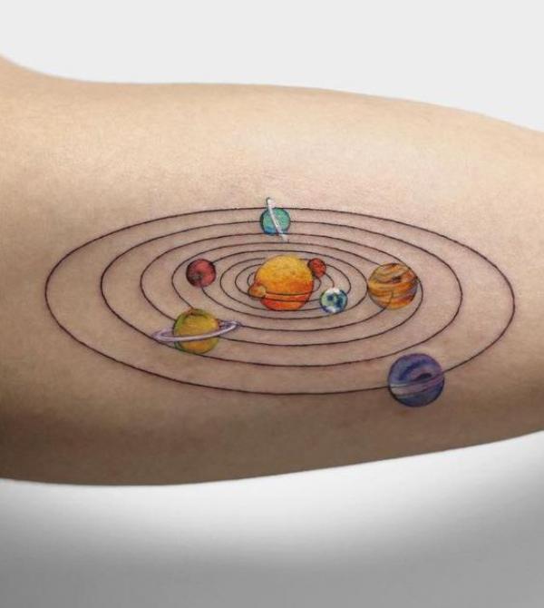 Planet Tattoo - Tattoo Insider | Planet tattoos, Tiny tattoos for girls,  Simplistic tattoos