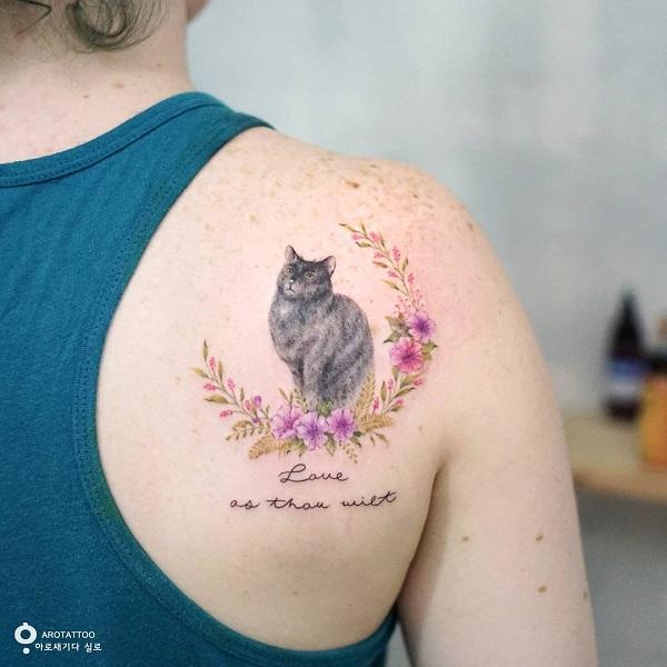 Star of the Day  Cat  Moon Waterproof Temporary Tattoo  YesStyle