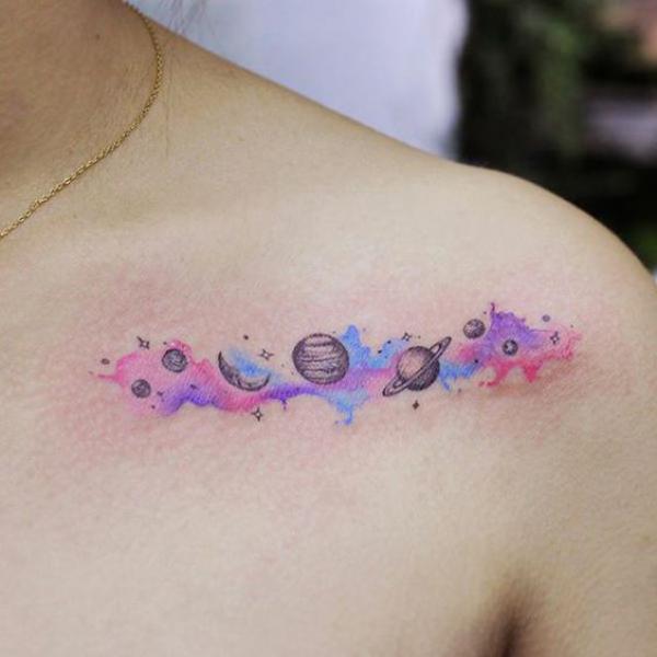 1sheet Planet Pattern Tattoo Sticker | SHEIN