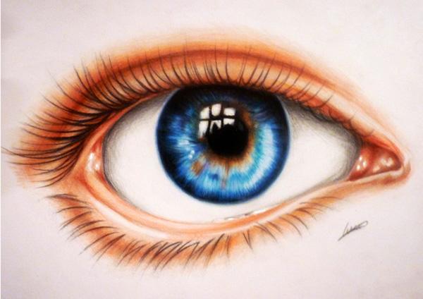 beautiful eyes pencil sketch