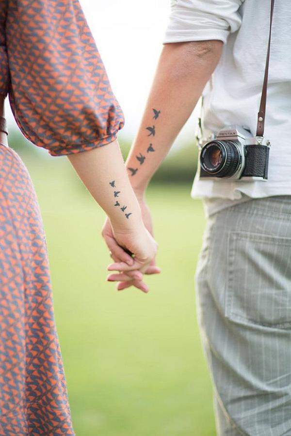 Tattoo Inspiration — Found some cute couple tattoos, check them out...