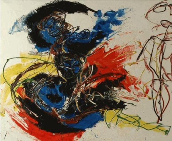 karel appel two figures