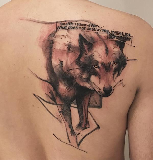 Aggressive Wolf Tattoo  WolfHorde
