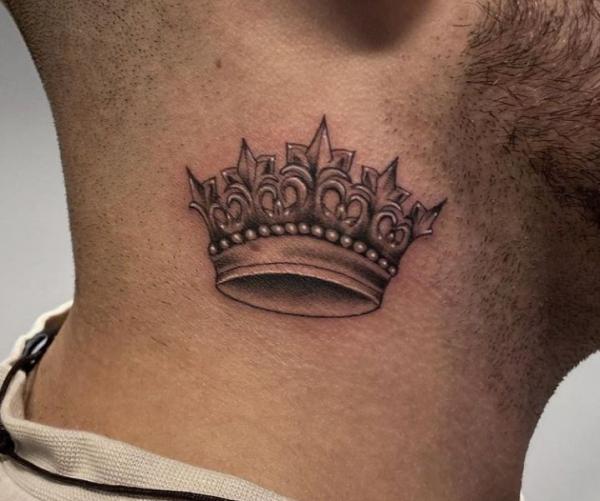 gods crown tattoos for girls