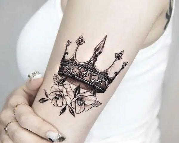 King Crown Tattoo - Majestic Chest Art