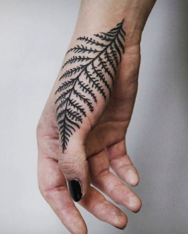 easy tribal hand tattoos