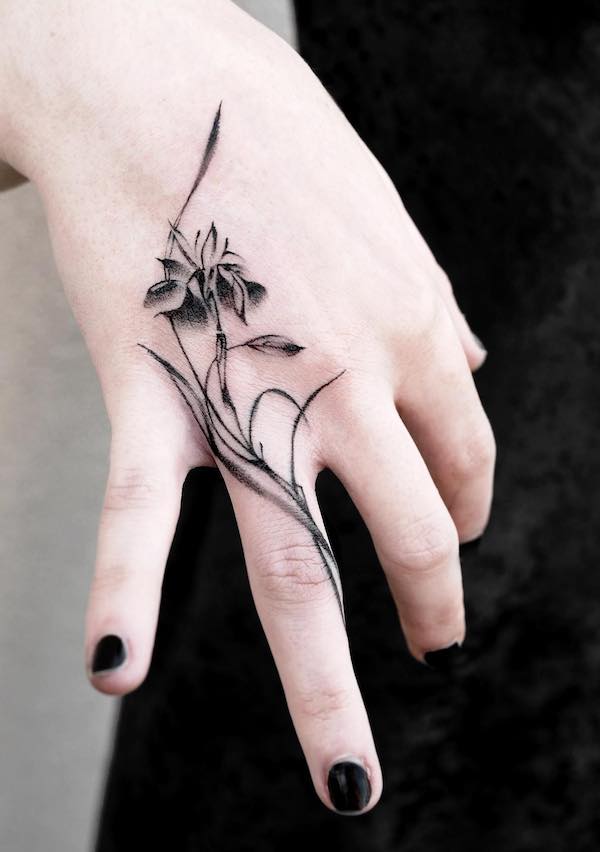 55 Lovely and Adorable Tattoos of Flowers For Hand  Psycho Tats