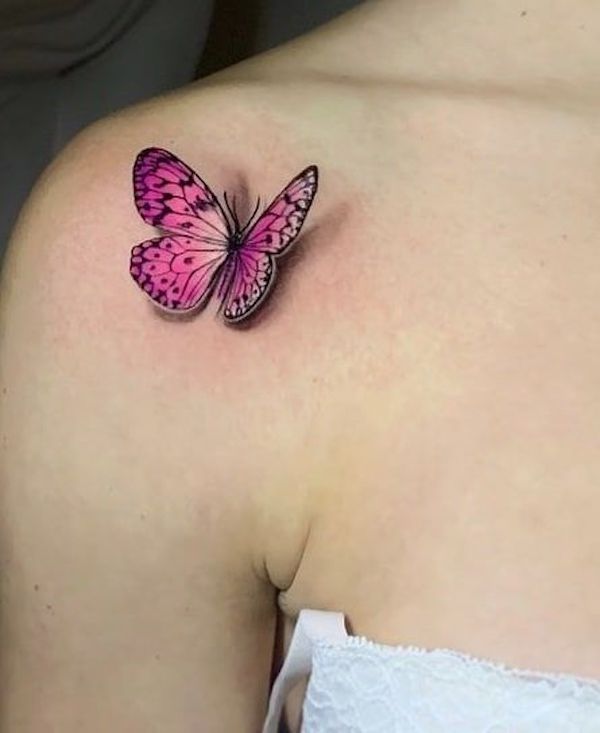50 Amazing 3D Butterfly Tattoos