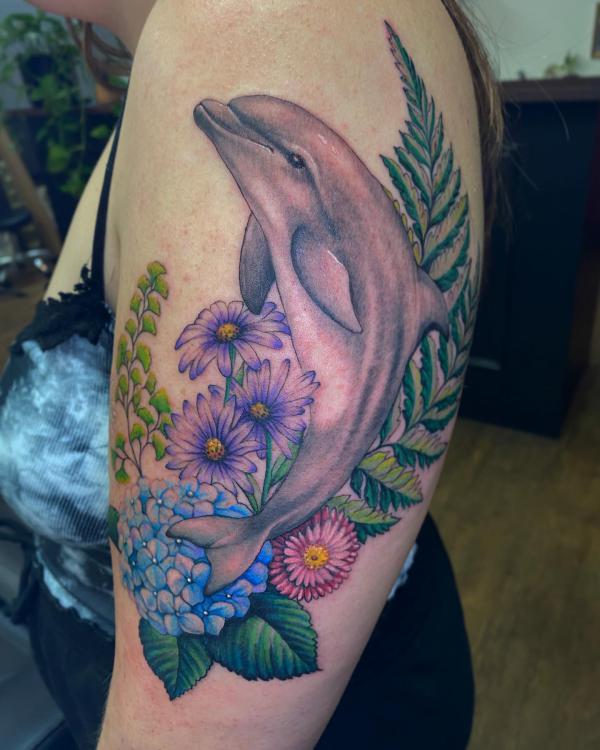 Infinity and dolphins.