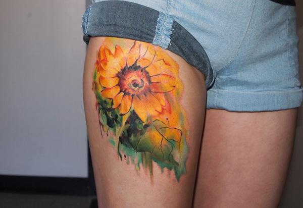 45 Inspirational Sunflower Tattoos | Art and Design