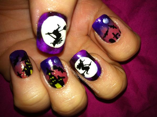 50 Cool Halloween Nail Art Ideas Cuded 