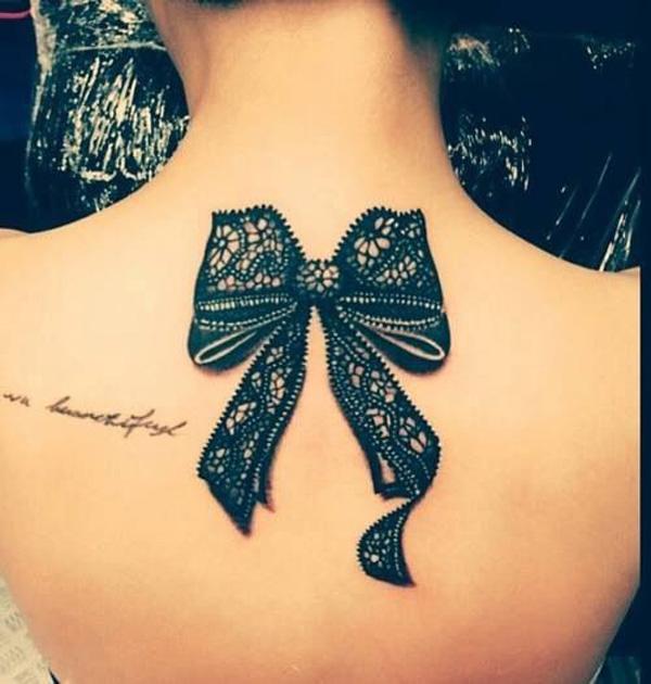 bow tattoo designs on shoulder