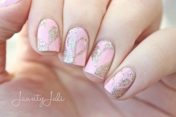 70 Heart Nail Designs Cuded