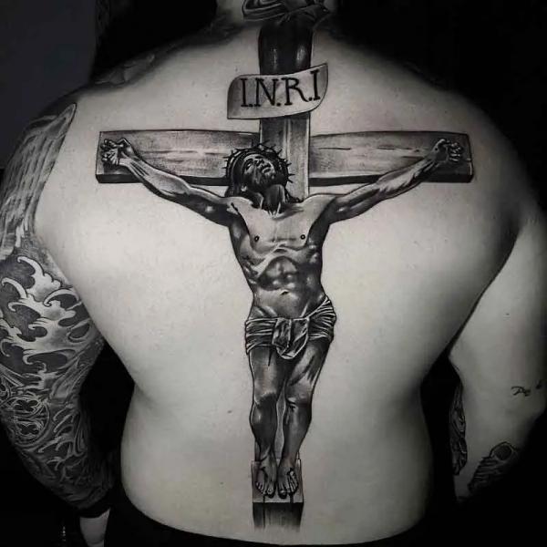 jesus cross tattoo images