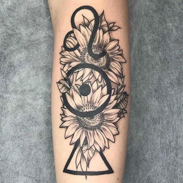 180 Inspirational Sunflower Tattoos with Meaning | Art and Design