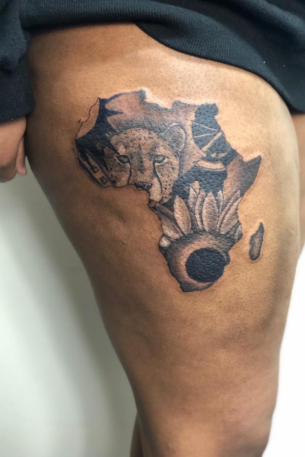 Tattoo uploaded by emmeush • • mama africa • #africa #african #oldschool  #oldschooltattoo #tattoo #tattoos #tattooart #tattooapprenticeship •  Tattoodo