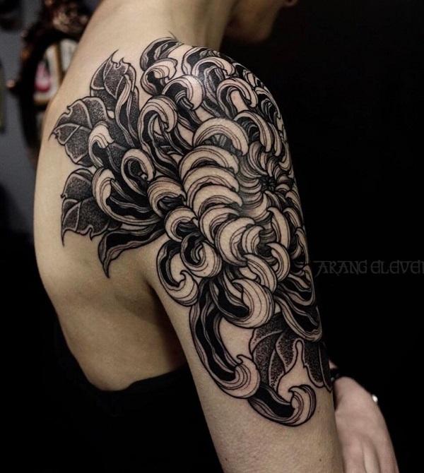Chrysanthemum Tattoo Vector Images over 550