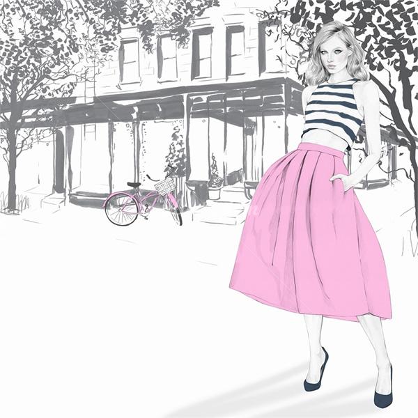 Chic Fashion Illustrations by Kelly Smith | Art and Design