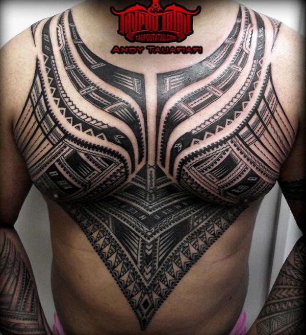 Samoa man with pe a traditional full body tattoo Stock Photo - Alamy