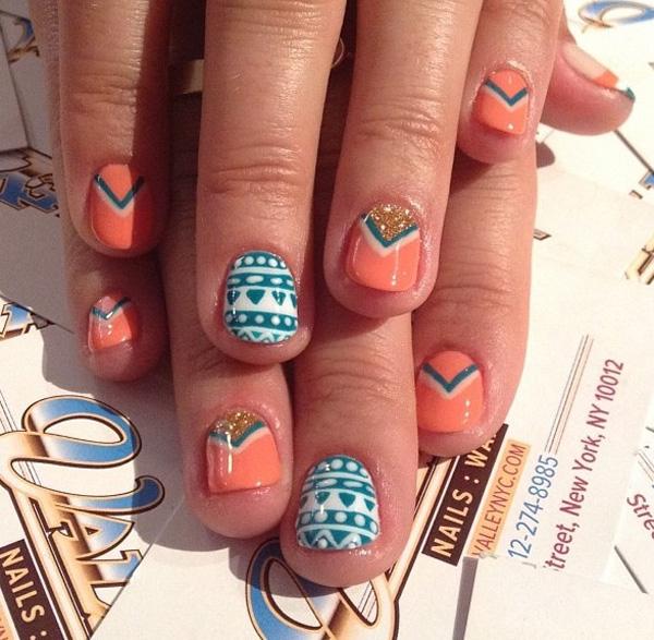 65 Colorful Tribal Nails Make You Look Unique | Art and Design