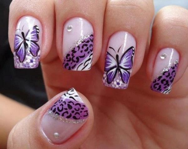 Bright Butterfly Nails Topped with Potent Symbolic Meaning - Glaminati