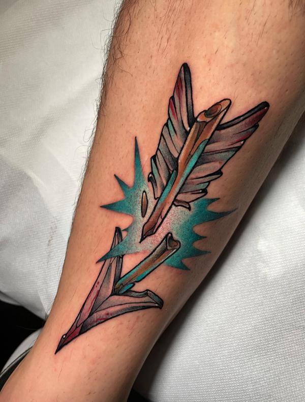 Broken arrow tattoo