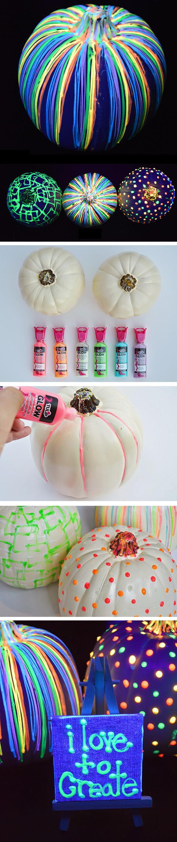 DIY Glow in the Dark Pumpkins