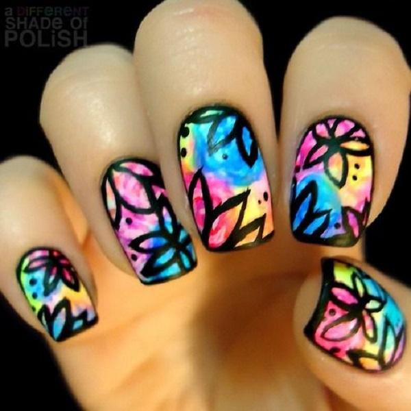 50+ Watercolor Nail Art Ideas | Art and Design