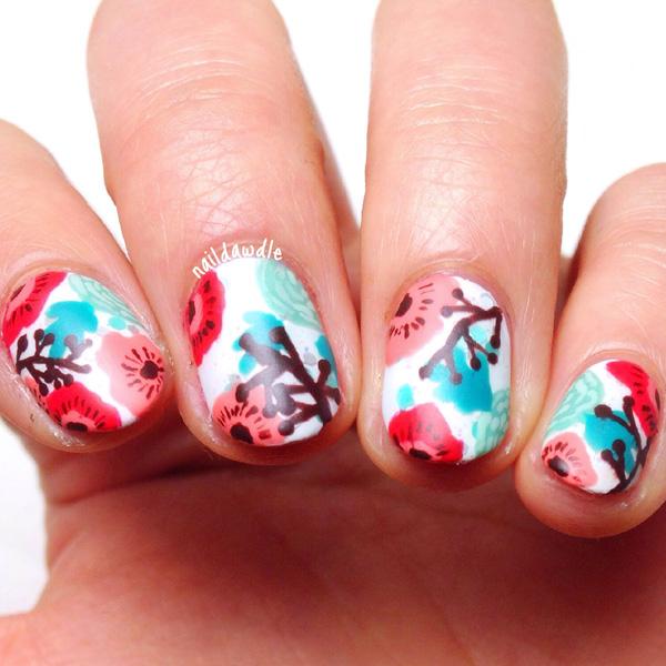 50+ Watercolor Nail Art Ideas | Art and Design