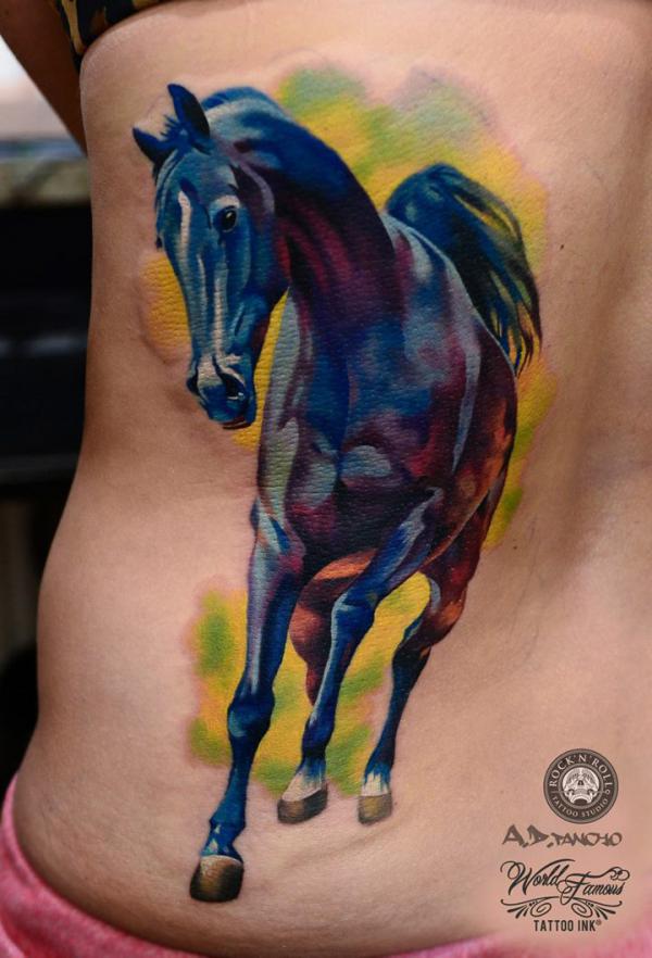 Tattoo uploaded by Max Rodriguez • Fire horse 🔥 • Tattoodo