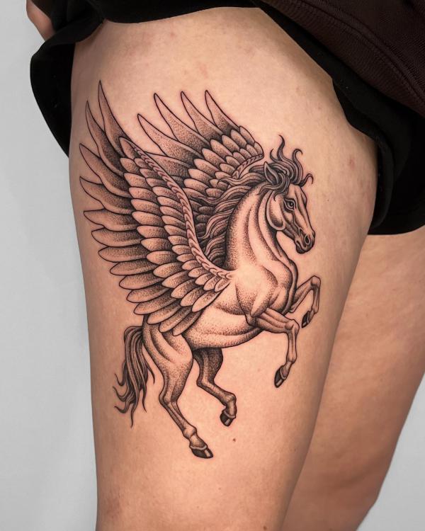 Pegasus tattoo by Emrah Ozhan | Post 31916